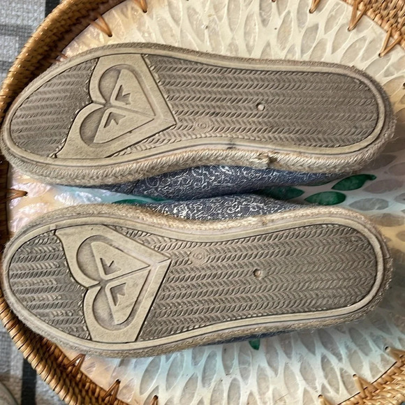 Roxy women's floral lace up raffia sneakers size 6 - Picture 5 of 6